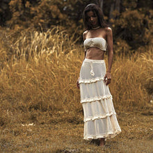 Load image into Gallery viewer, Castaway Tiered Maxi Skirt