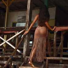 Load image into Gallery viewer, Cindy Fringed Maxi Skirt