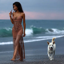 Load image into Gallery viewer, Cindy Fringed Maxi Skirt
