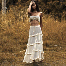 Load image into Gallery viewer, Castaway Tiered Maxi Skirt
