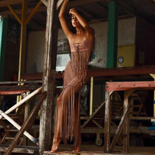 Load image into Gallery viewer, Cindy Fringed Maxi Skirt
