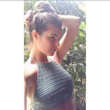 Load image into Gallery viewer, Coyote Halter Crop Top
